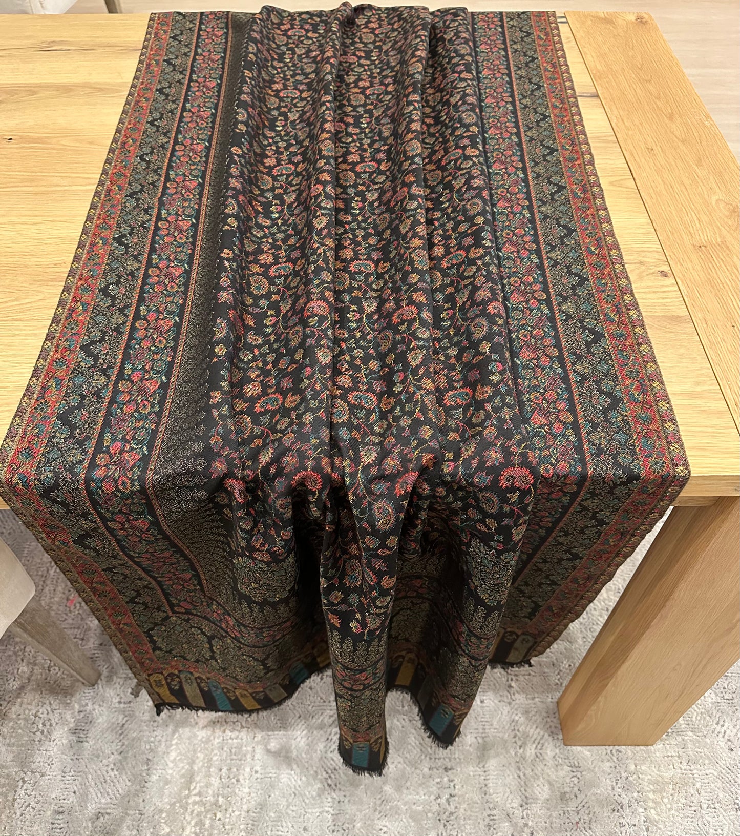 Petite Paisley Floral Pashmina Shawl