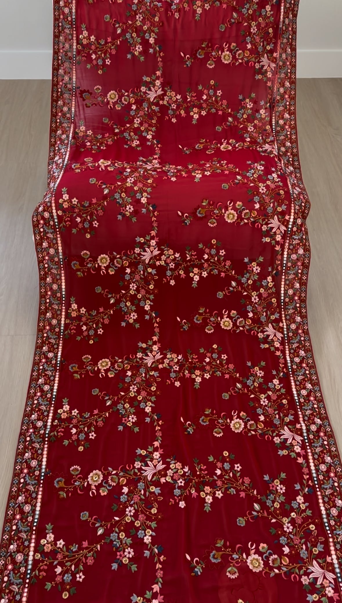 Crimson Mirror Dupatta