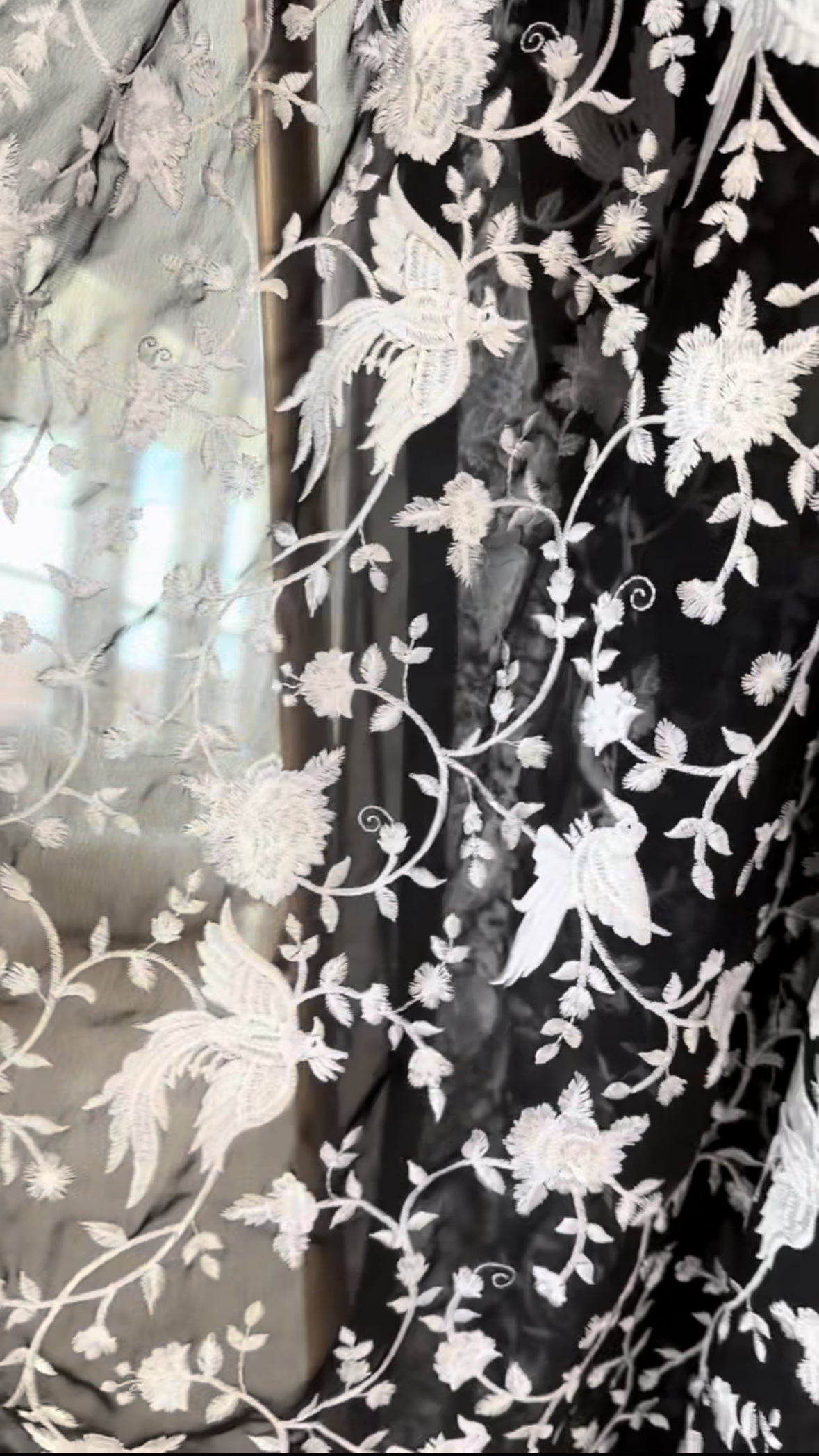 Black/White Sky Symphony Shawl