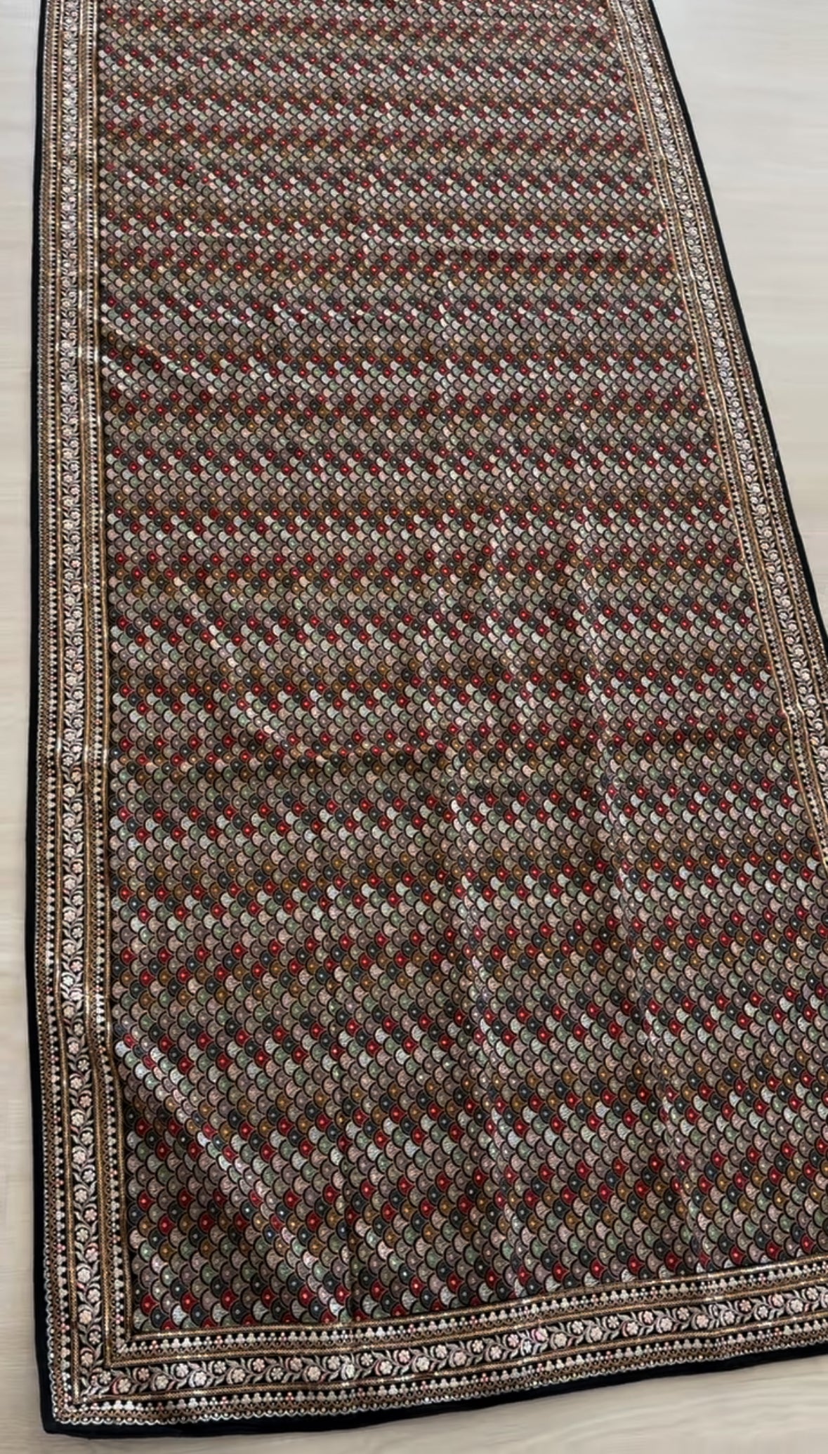 Sabyasachi Inspired Bronze Statement Piece Shawl