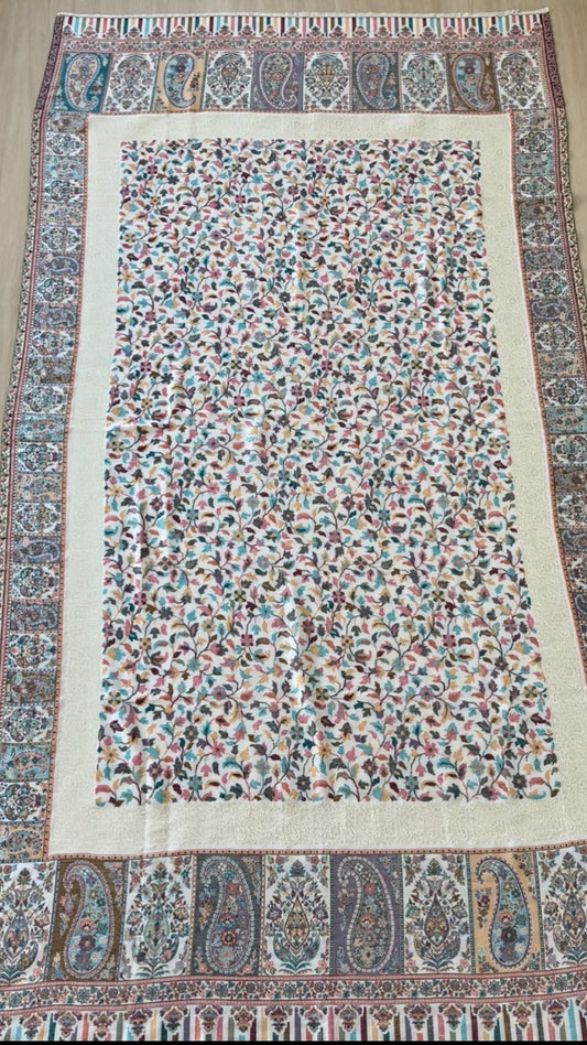 Pastel Florals Kani Pashmina